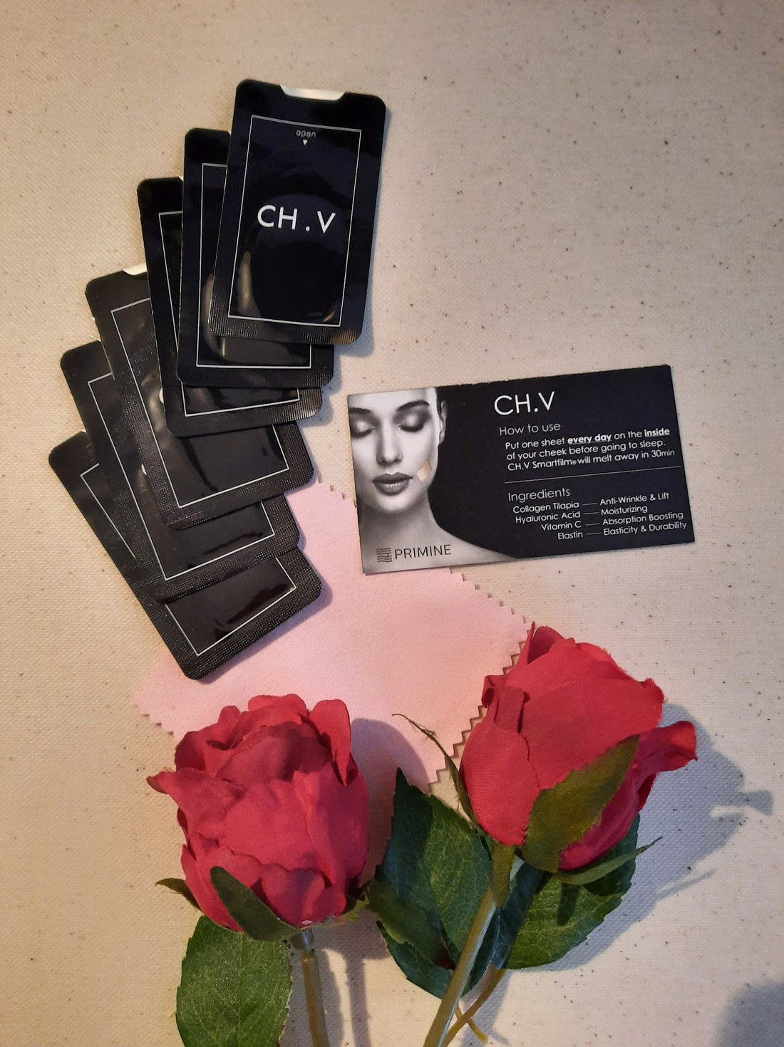 seadbeady review of CHV smartfilm with collagen hyaluronic acid anti aging skin repair anti wrinkle powder pill