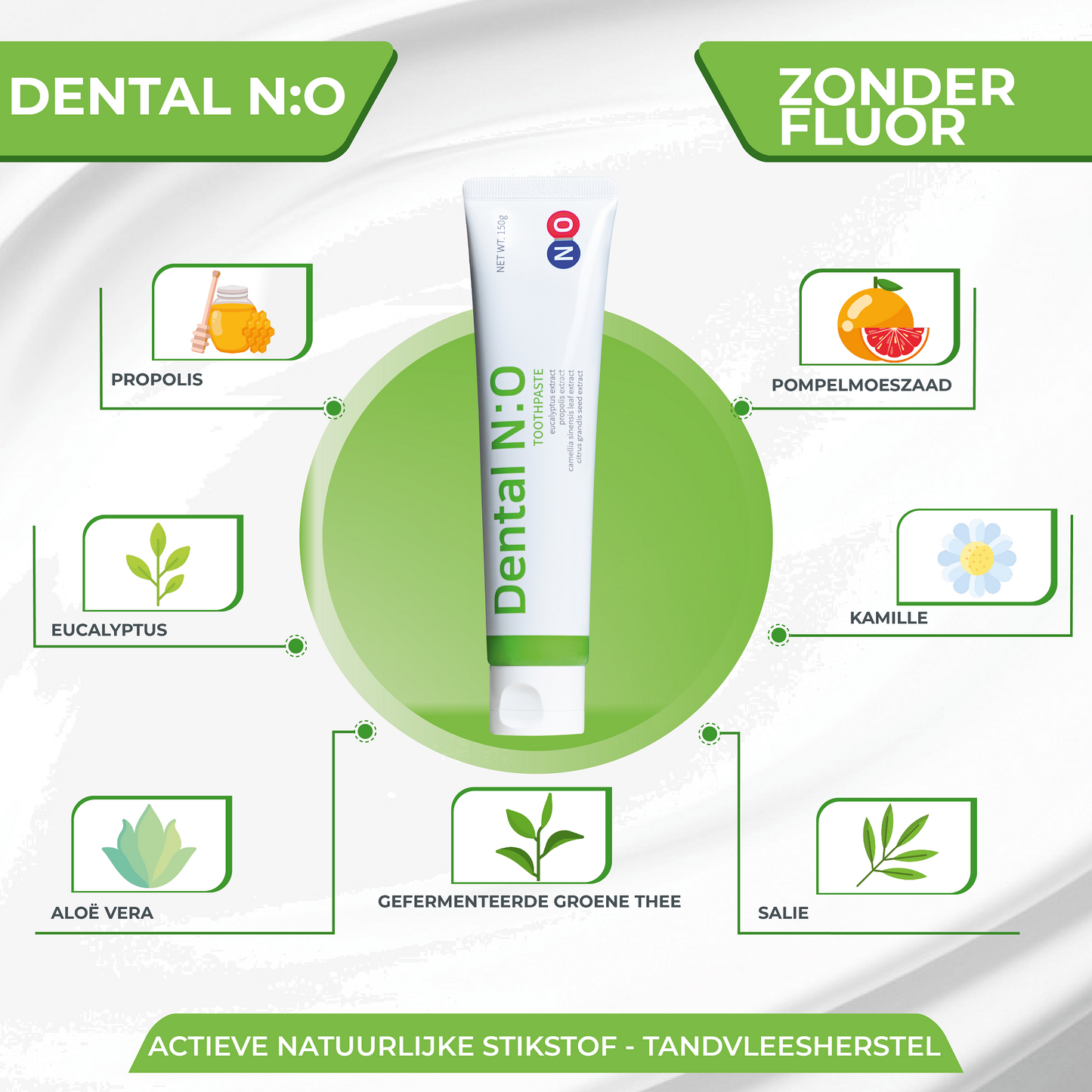 DentalN:O™- 3x XL Toothpaste Without Fluoride - Gum Repair